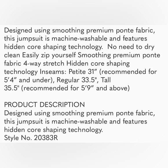 💐SPANX Black 20383 The Perfect Jumpsuit - Classic black - Picture 8 of 8